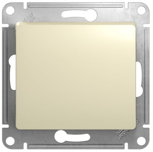 Переключатель без рамки Systeme Electric Glossa 1-кл. проходной бежевый картинка